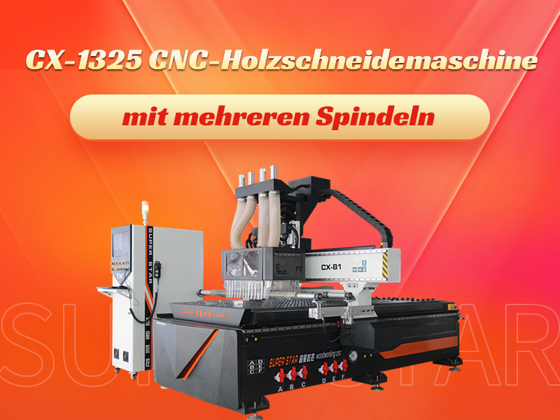 CNC-Fräsmaschine mit mehreren Köpfen
